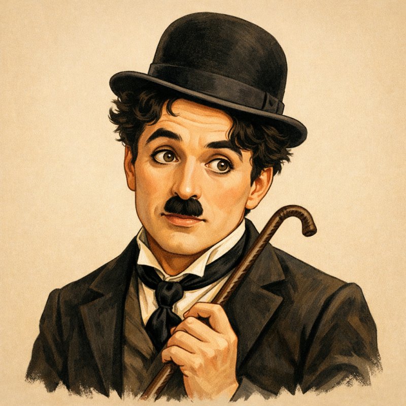 Portrait de Charlie Chaplin